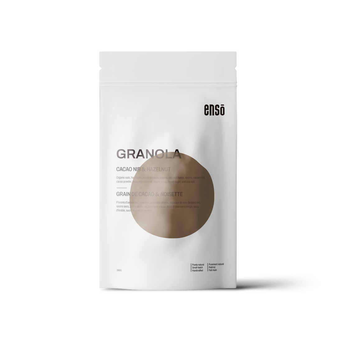 COCOA and HAZELNUT GRANOLA - ENSO Granola