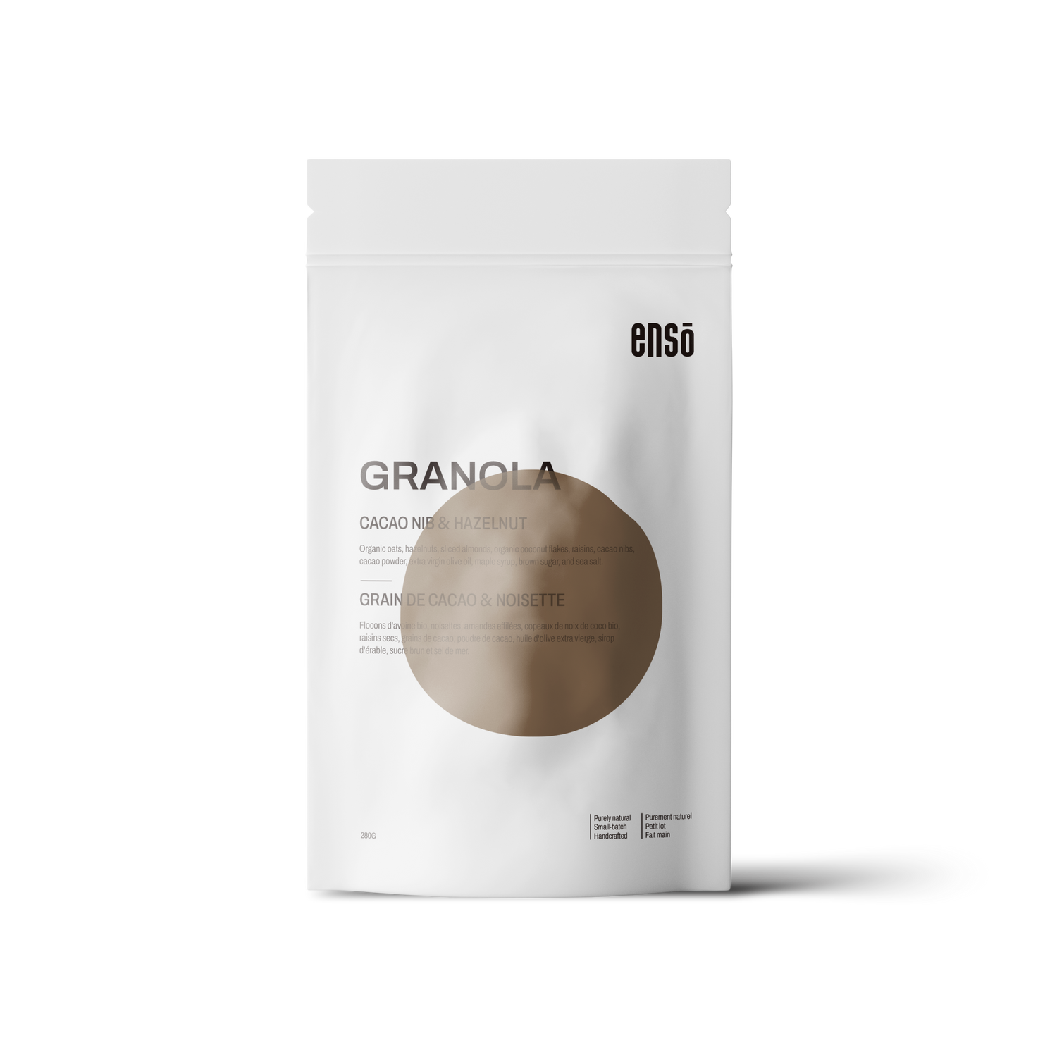 COCOA and HAZELNUT GRANOLA - ENSO Granola