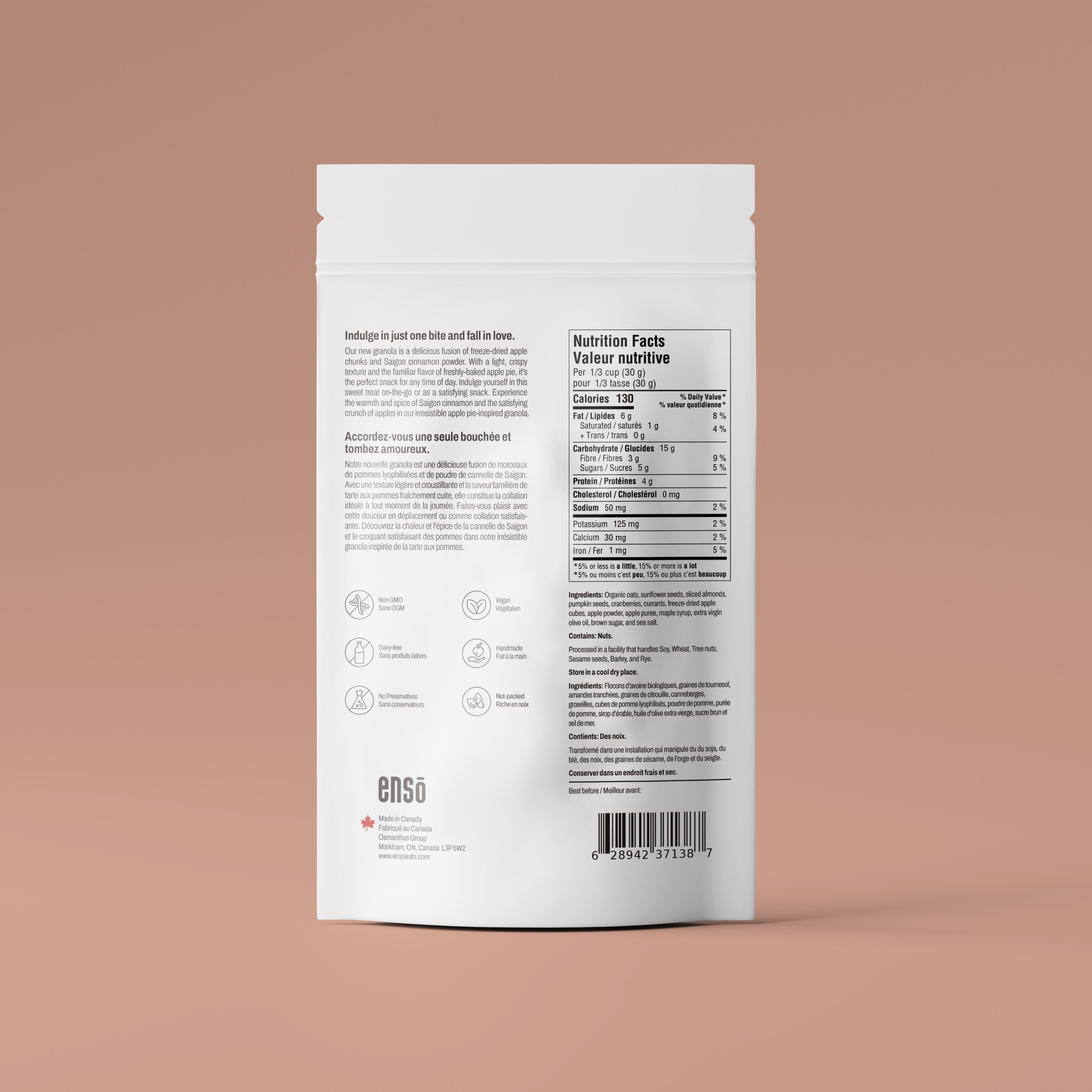 Apple & Cinnamon granola