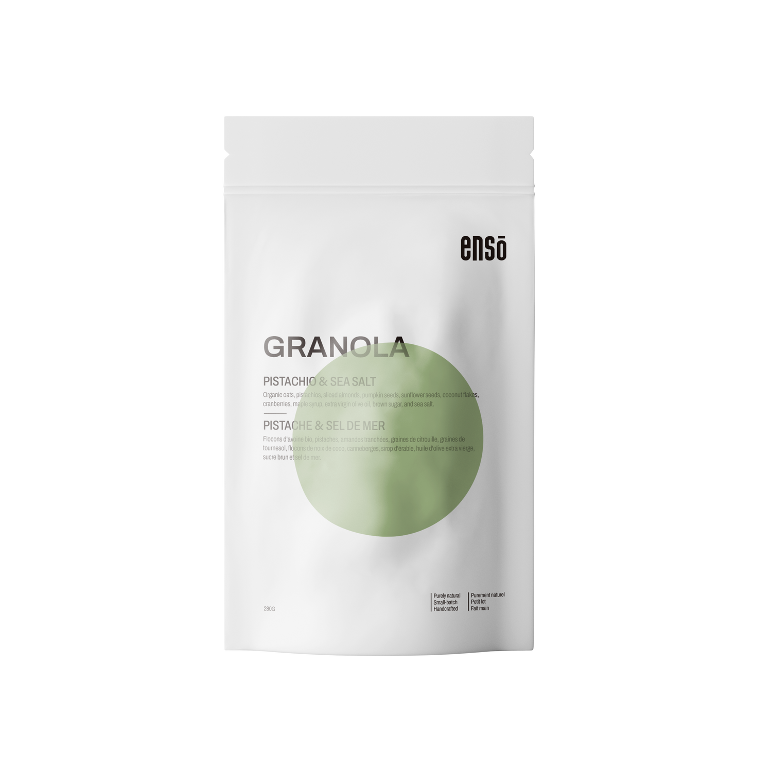 PISTACHIO and SEASALT GRANOLA Value Size - ENSO Granola